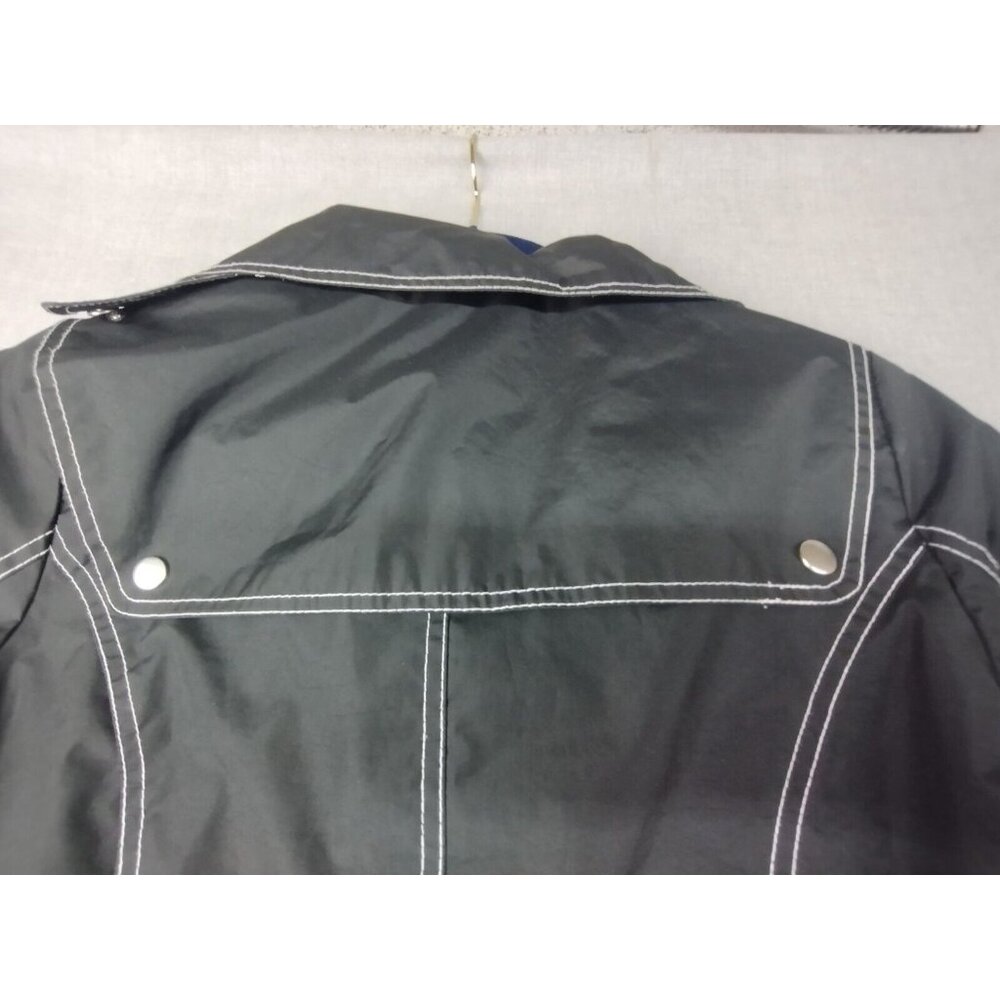 Jaclyn Smith Women's Black Medium Button White Contrast Stitching Jacket M USED - Picture 7 of 7